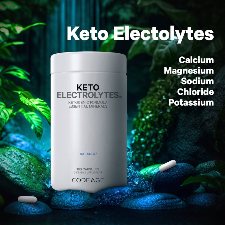 Codeage Keto Electrolytes Ketogenic Formula Essential Minerals Supplement