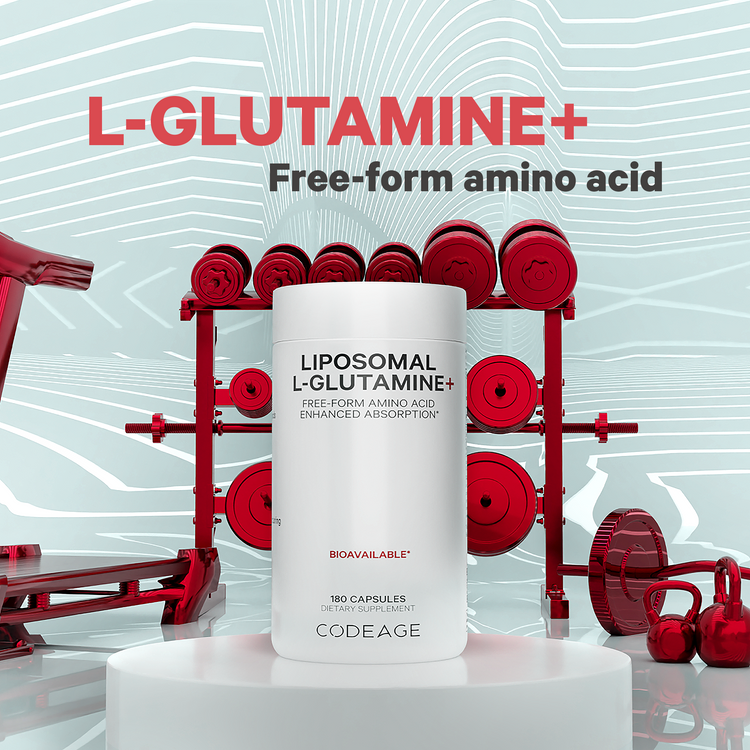 Codeage L-Glutamine+ Free-Form Amino Acid Supplement