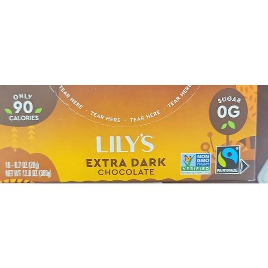 Lily's Sweets No Sugar Added 70% Extra Dark Chocolate Bars