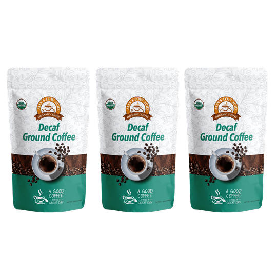 Alex's Low Acid Organic Coffee™ - Decaf Fresh Ground (12oz)