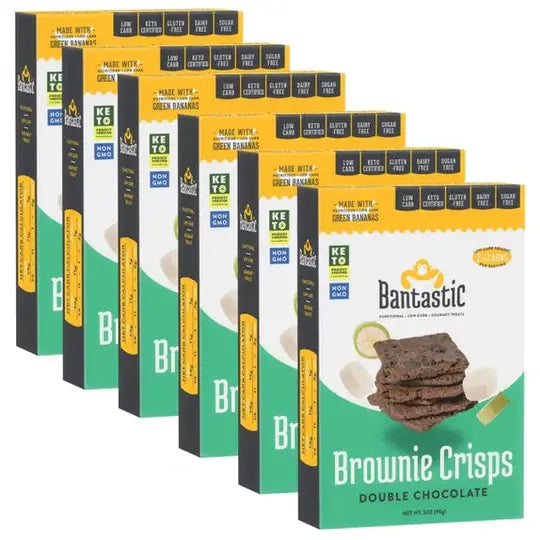 Bantastic Brownie Thin Crisps Snack by Natural Heaven - Double Chocolate