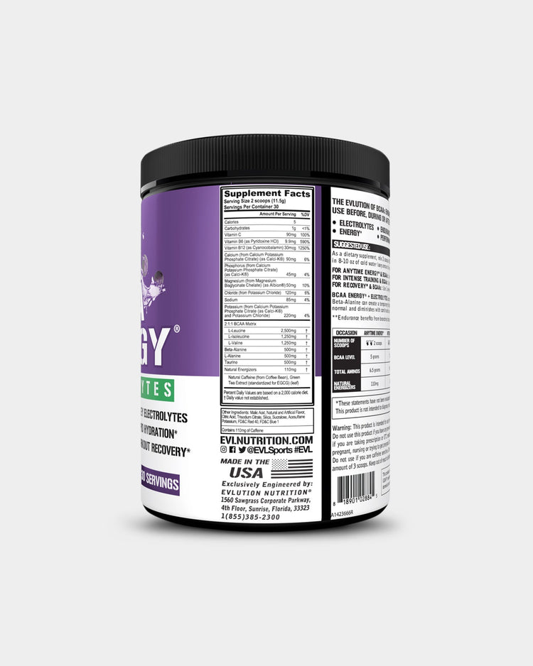 EVLUTION NUTRITION BCAA Energy + Electrolytes