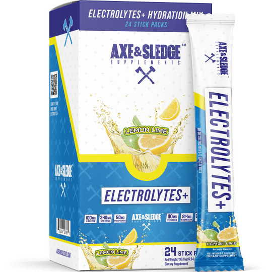 Axe & Sledge Electrolytes+ STK - Box of 24 - Lemon Lime