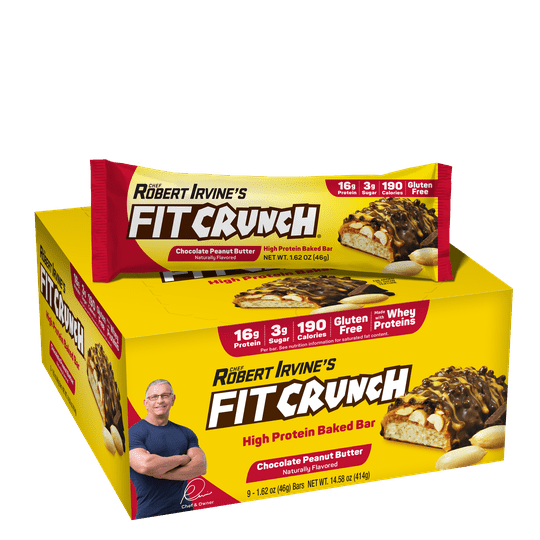 Robert Irvine's Fit Crunch Snack Size Whey Protein Baked Bar