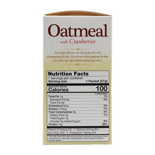 BariatricPal Hot Protein Breakfast - Cranberry Oatmeal