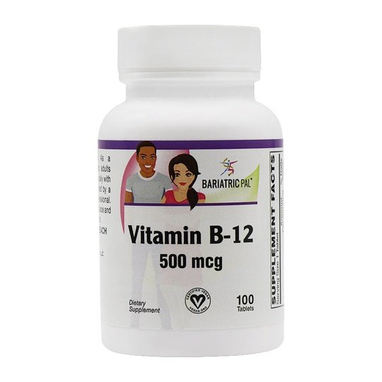 Vitamin B-12 (500mcg) Tablets by BariatricPal (100 count)