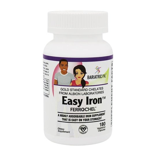 Easy Iron™ (25mg) Capsules by BariatricPal - Highly Absorbable & Easy On Your Stomach!