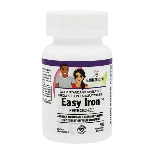 Easy Iron™ (25mg) Capsules by BariatricPal - Highly Absorbable & Easy On Your Stomach!