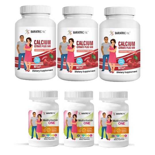Gastric Bypass Complete Bariatric Vitamin Pack by BariatricPal - Capsules & Chewables