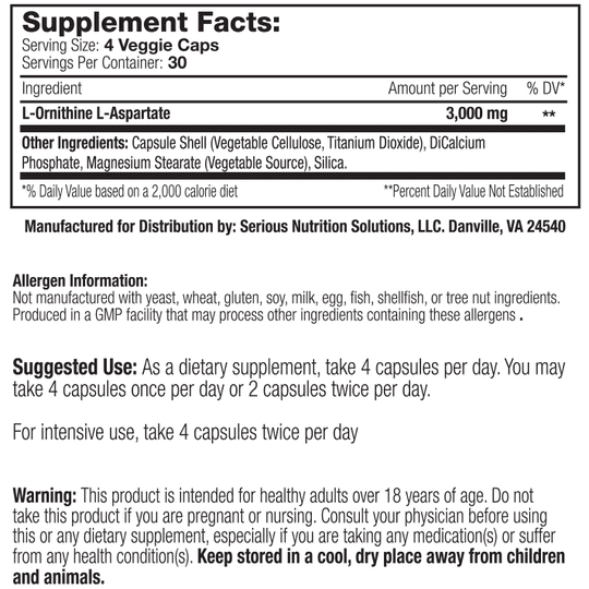 SNS L-Ornithine L-Aspartate Caps