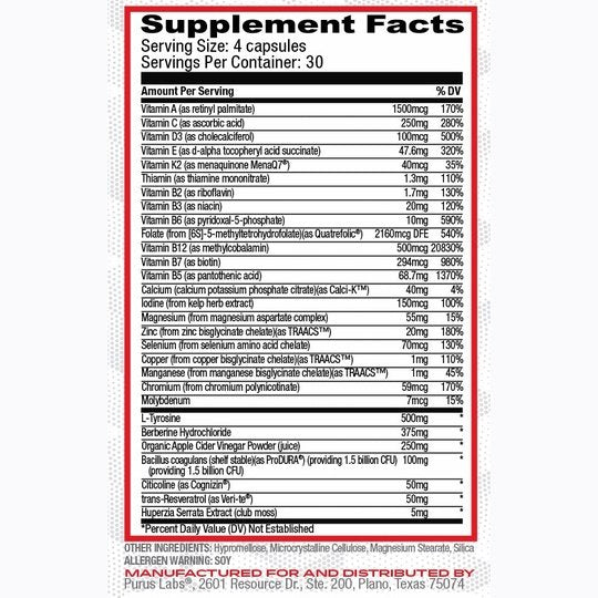 Purus Labs MultiFast (120Caps)