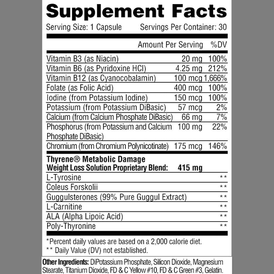 Metabolic Nutrition Thyrene