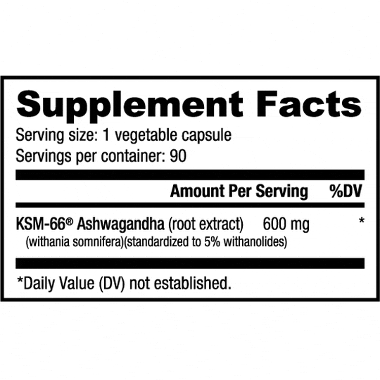 Nutrabio Ashwagandha KSM66