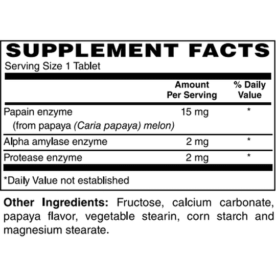 Chewable & Vegetarian Papaya Enzyme by BariatricPal - Unlock Nature's Healing Secrets