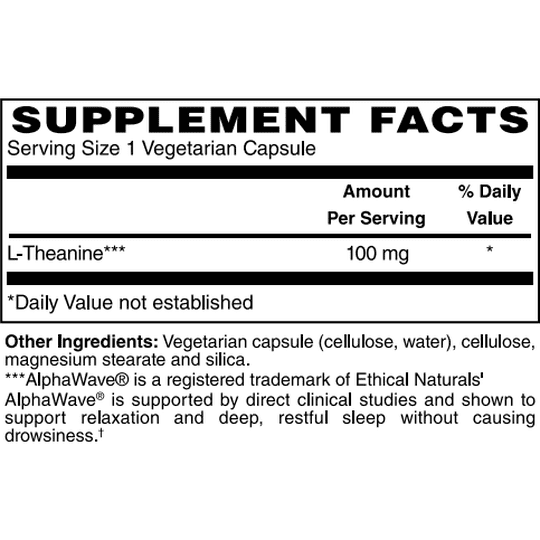 L-Theanine 100mg Capsule by Netrition