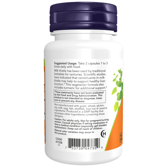 Now Milk Thistle Extract 150 mg Silymarin