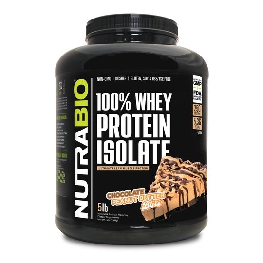 NutraBio 100% Whey Protein Isolate