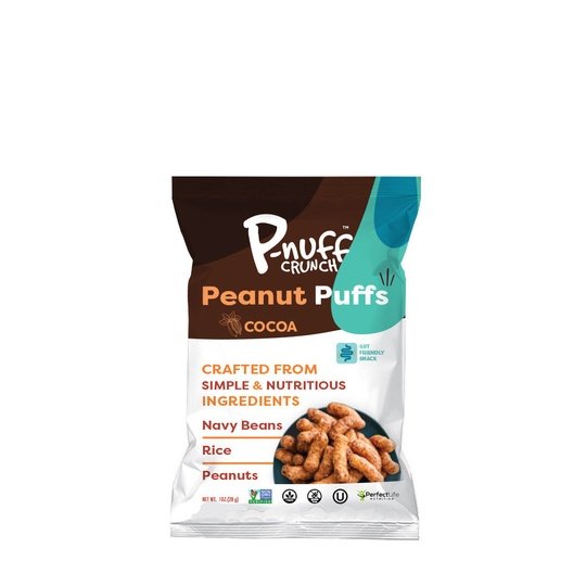 Baked Peanut Puff Snack by P-Nuff Crunch - Cocoa