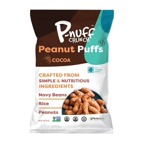Baked Peanut Puff Snack by P-Nuff Crunch - Cocoa