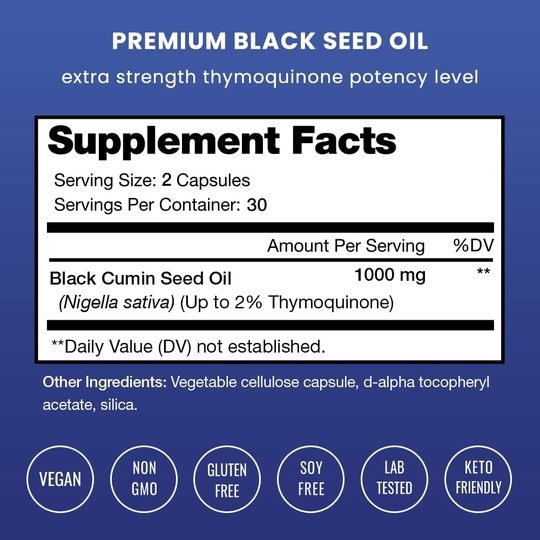 Black Seed Oil Capsules by NutraChamps