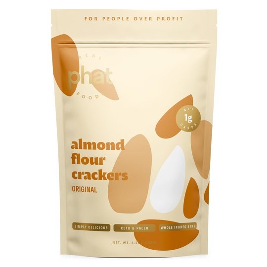 Almond Flour Crackers by Real Phat Foods (4.5 oz)