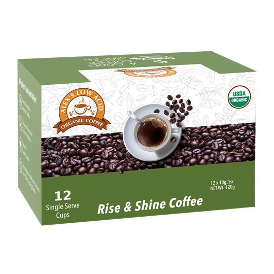 Alex's Low Acid Organic Coffee™ K-Cups - Rise & Shine