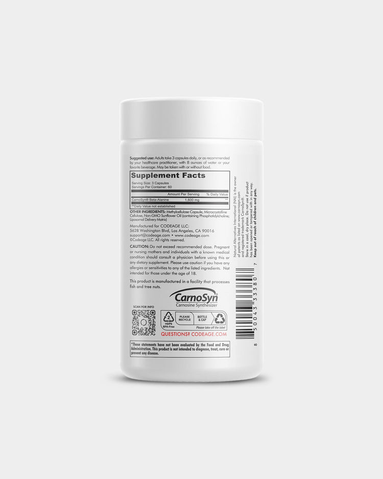 Codeage Beta-Alanine+ Carnosyn&reg; Enhanced Absorption Supplement