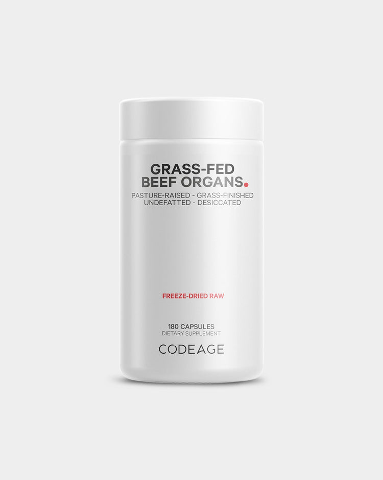 Codeage Grass Fed Beef Organs Pasture Raised Dietary Supplement