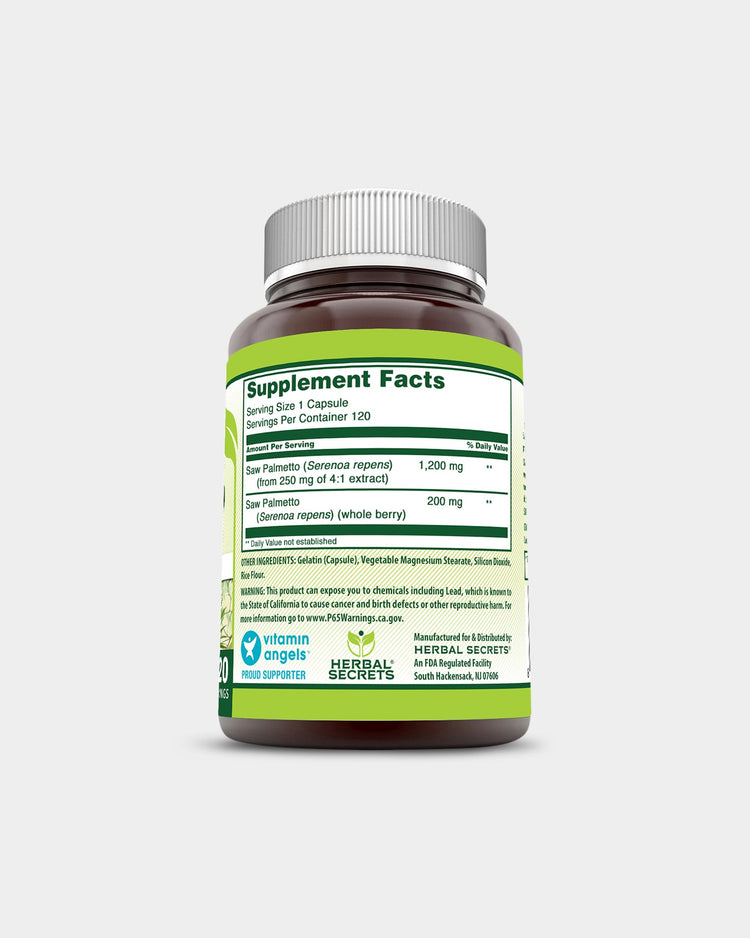 Herbal Secrets Saw Palmetto Complex 1200mg