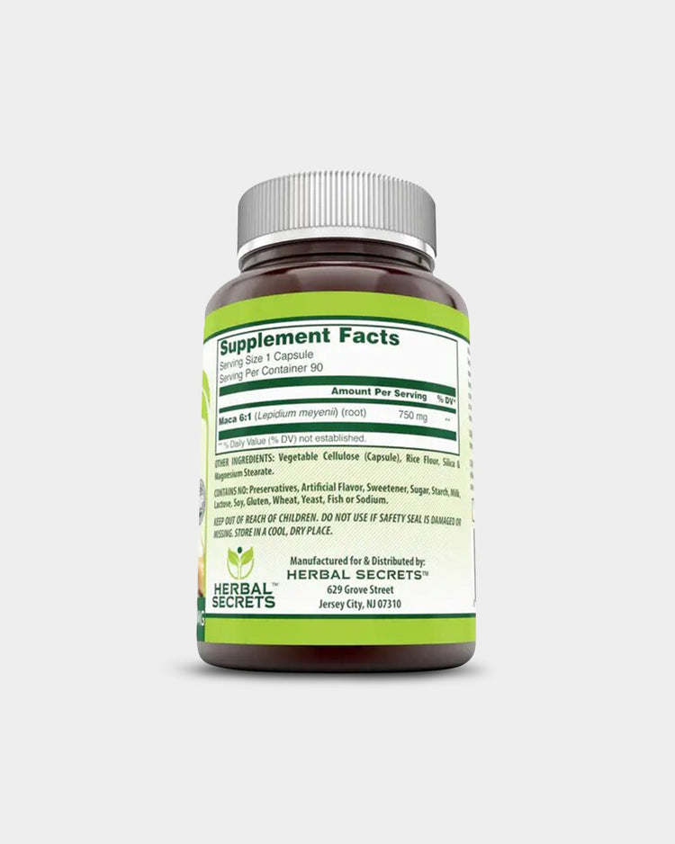 Herbal Secrets Maca 750mg