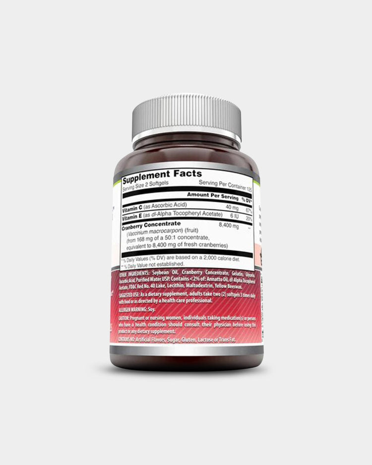 Amazing Nutrition Amazing Formulas Cranberry with Vitamin C & E 8400 Mg