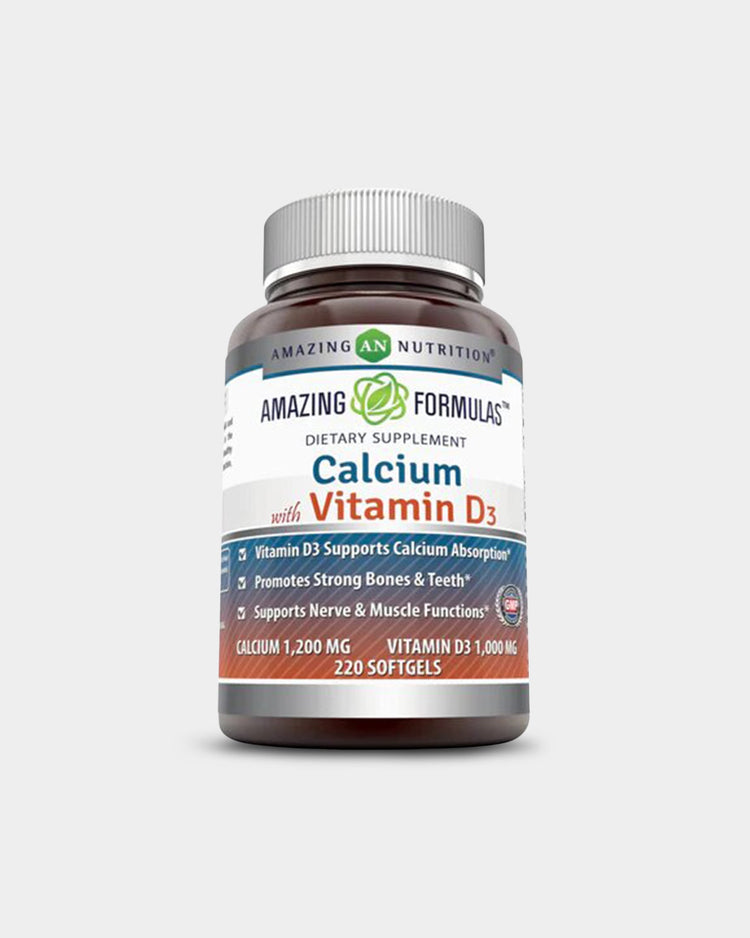 Amazing Nutrition Amazing Formulas Calcium with Vitamin D3 1000 Mg