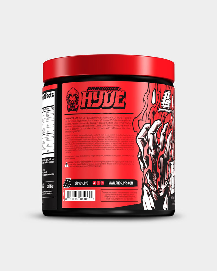 Pro Supps HYDE Pre Workout