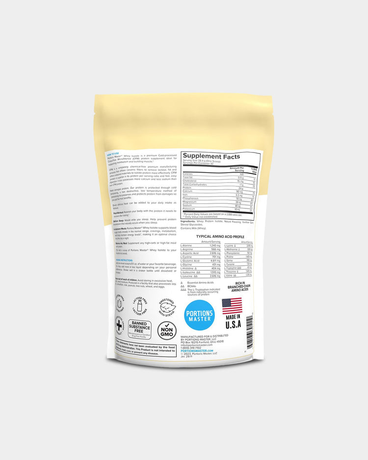Portions Master Whey Isolate Protein