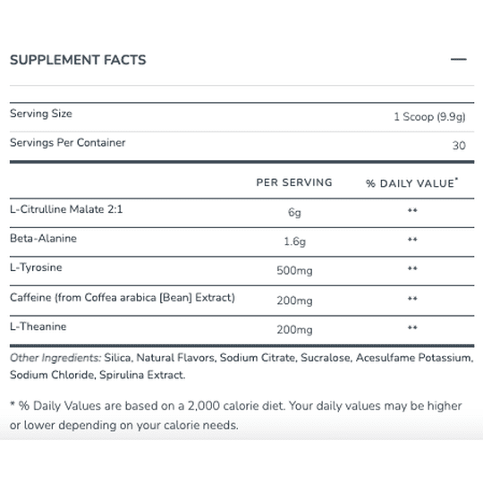 Pre-Workout Supplement Powder by Alani Nutrition