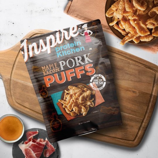 Inspire Pork Rind Puffs - 24 Servings by Bariatric Eating