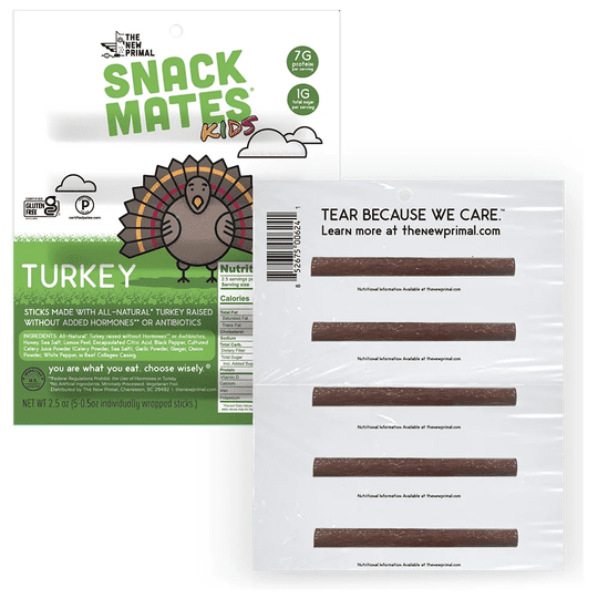 Snack Mates Meat Sticks (5 Mini Sticks) by The New Primal