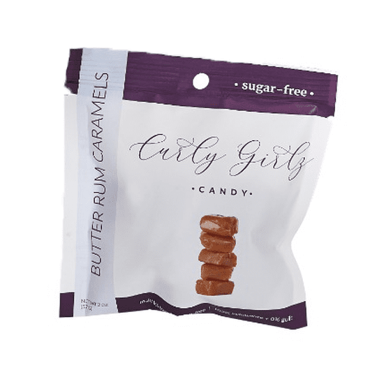 Sugar-Free Caramel Candy by Curly Girlz Candy - Butter Rum