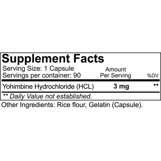 NutraKey Yohimbine HCL