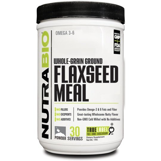 NutraBio Flaxseed Meal (1 Lb)