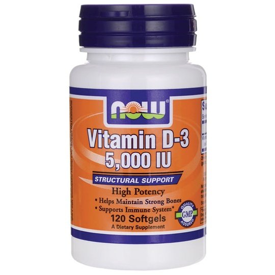 NOW Vitamin D-3 5,000 IU (120softgels)