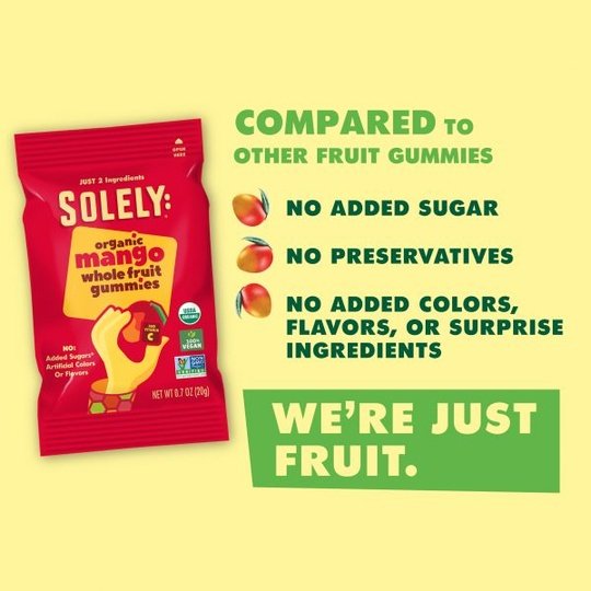 Organic Mango Whole Fruit Gummies by Solely