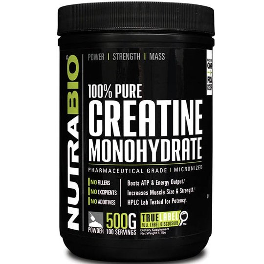 NutraBio 100% Pure Creatine Monohydrate