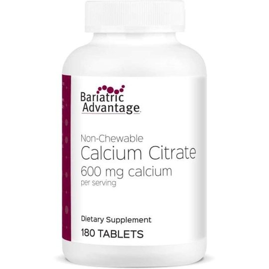 Bariatric Advantage Non-Chewable Calcium Citrate Tablet 600mg (180ct)