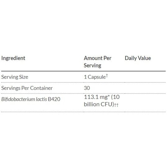 Bariatric Advantage FloraVantage Control Probiotic 10 Billion CFU Capsules (30 Count)