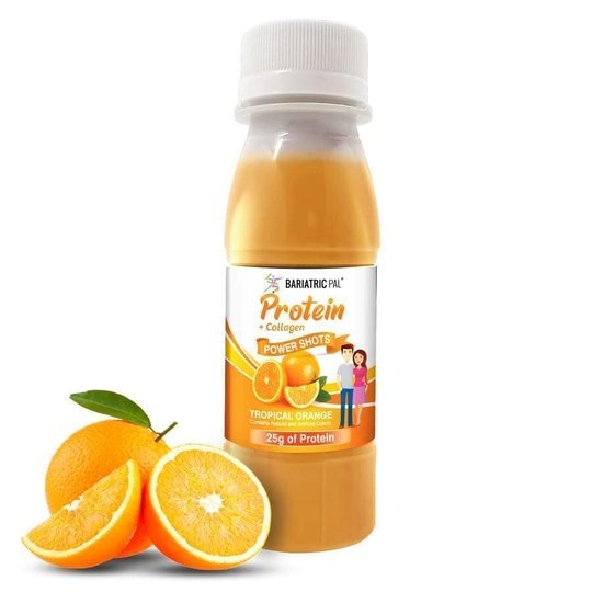 BariatricPal 25g Whey Protein & Collagen Power Shots - Tropical Orange