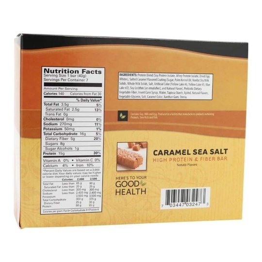 BariatricPal Divine 15g Protein & Fiber Bars - Caramel Sea Salt