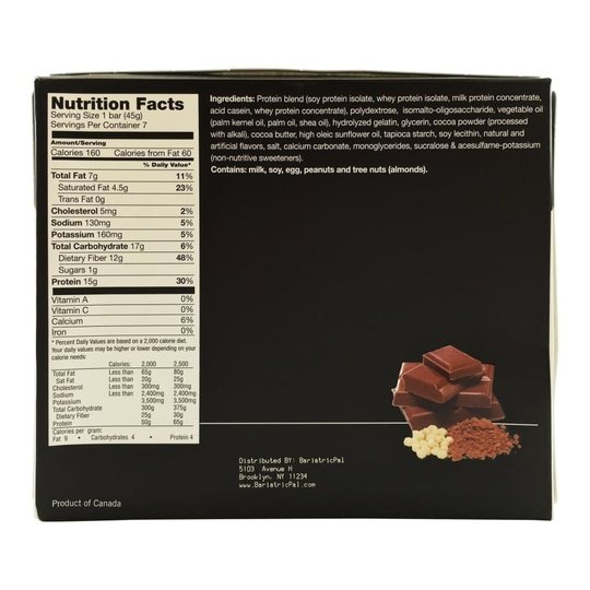 BariatricPal Low Carb Protein & Fiber Bars - Chocolate Crisp
