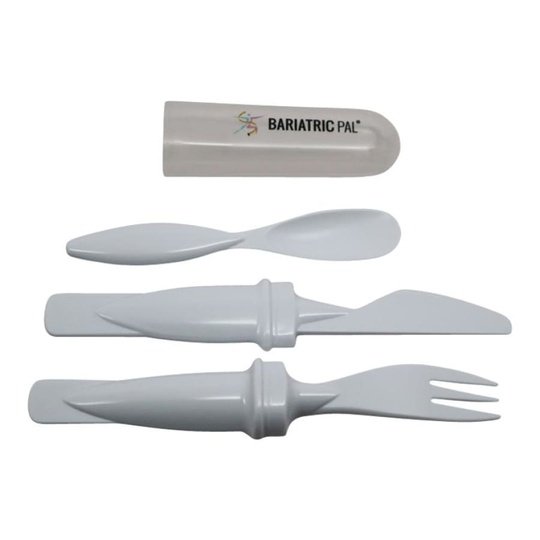 Portion Control Travel Utensil Set with Case by BariatricPal - Includes Fork, Spoon & Knife