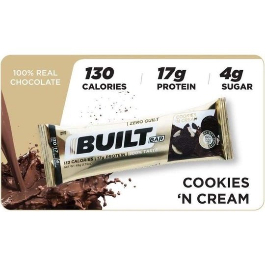 Built High Protein Bar - Cookies 'N Cream